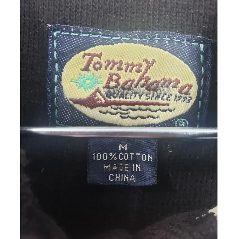 TOMMY BAHAMA Black Sweatshirt Mens Size Medium M